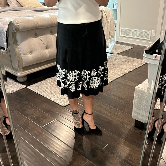 Black linen skirt - Picture 12 of 14